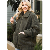 Ashlyns Cuddly Thick Cozy Olive or Burgundy Jacket-Winter Coat
