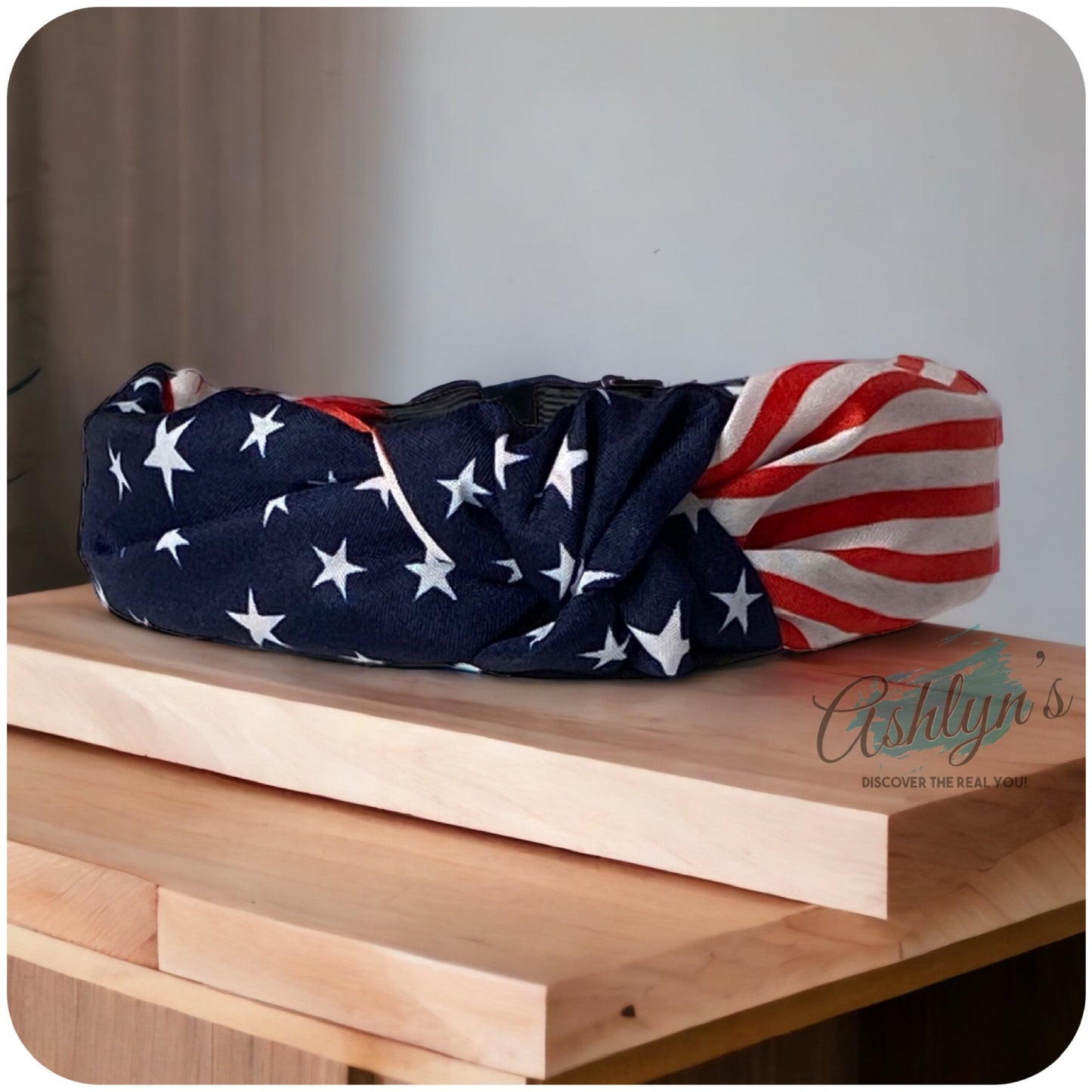 American Pride Turban Knot American Flag Headband