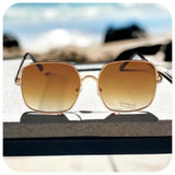 Fun in the Sun~Crystal Accent Women’s Aviator Sunglasses