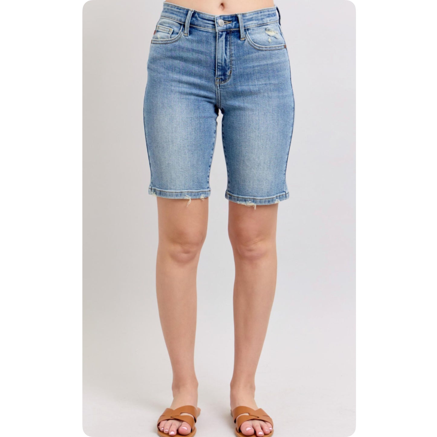 Judy Blue Vintage Wash Bermuda Shorts