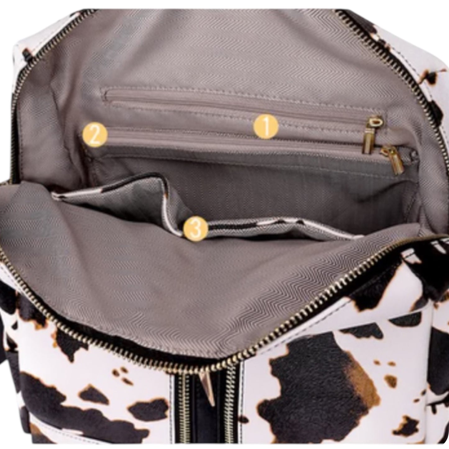 Tan Versatile Backpack with Pouch-Satchel-Purse-Shoulder Bag