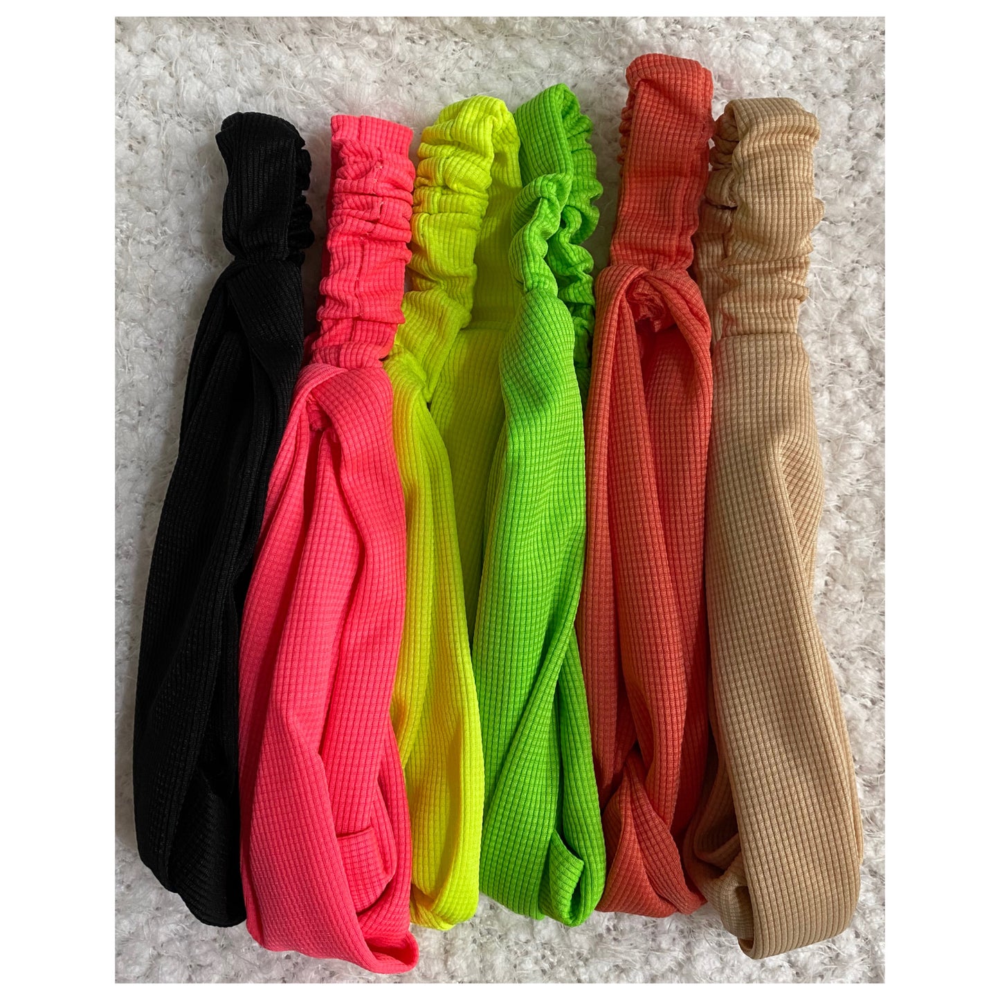 Adorable Neon Turban Twist Stretch Headbands