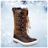 Snow Day~Fur Lined Quilted Tan Snow Boots