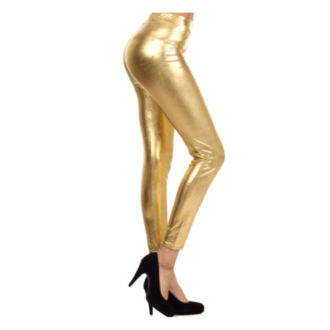 They're Back!  Fabulous Metallic Gold Leggings - Cheryl's Galore and More