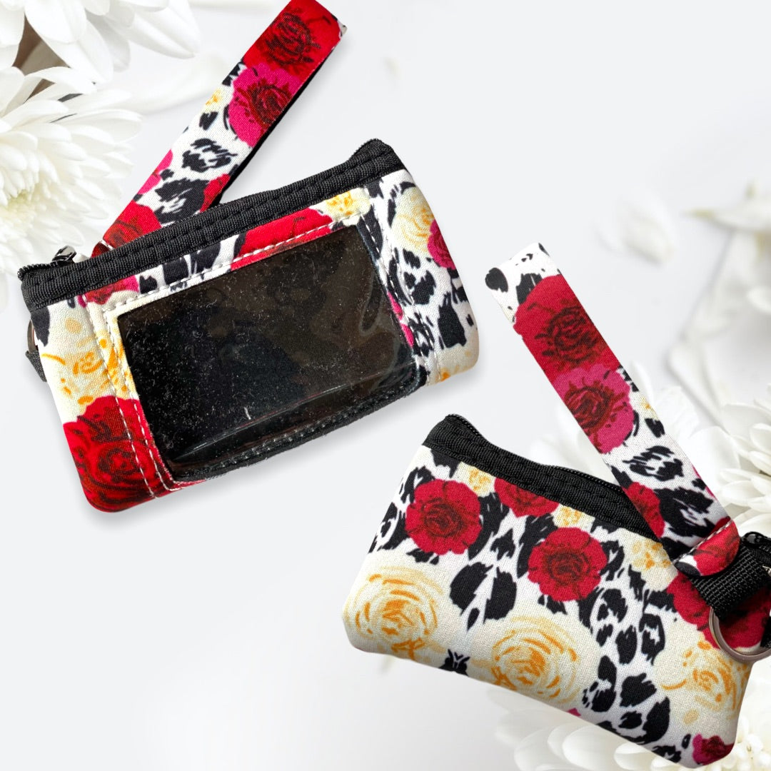 Neoprene Mini Zipper Coin Purse Wristlet
