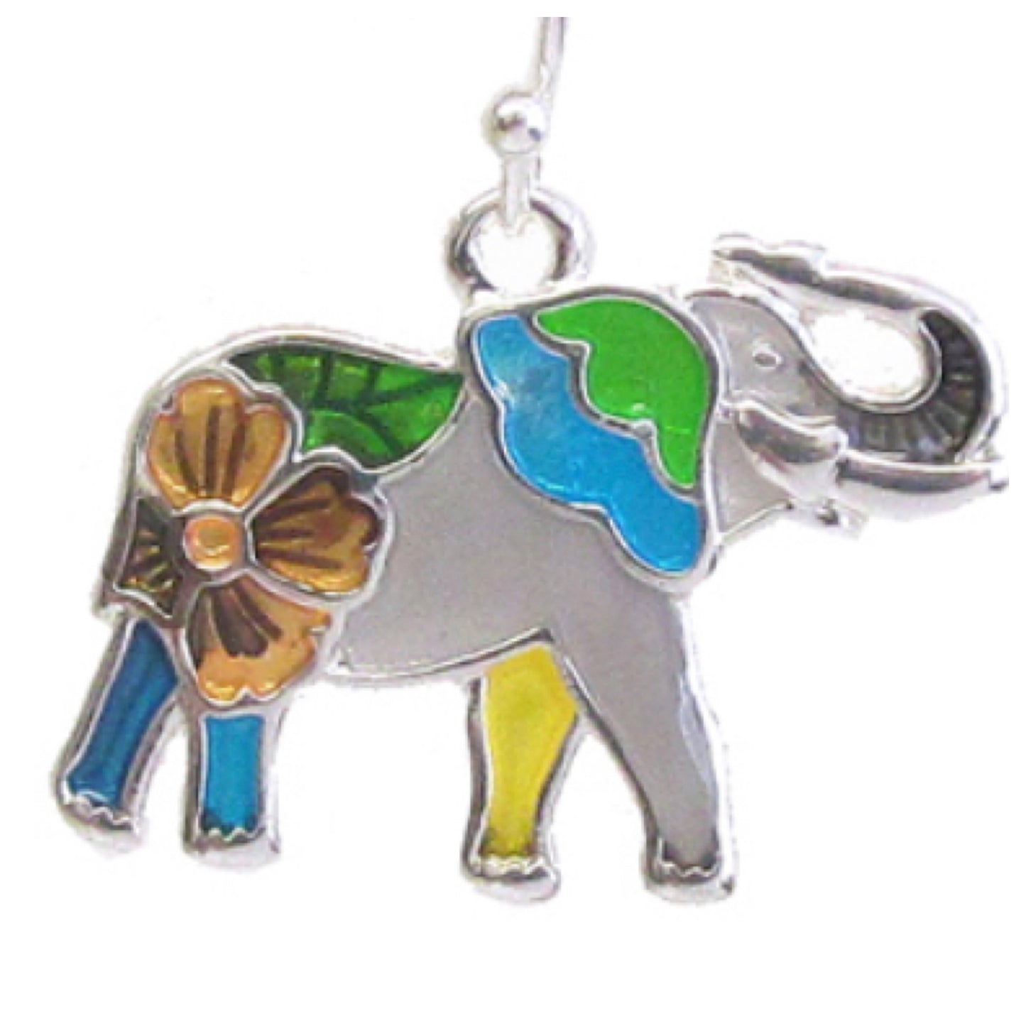 Hawaiian Style Elephant Earrings