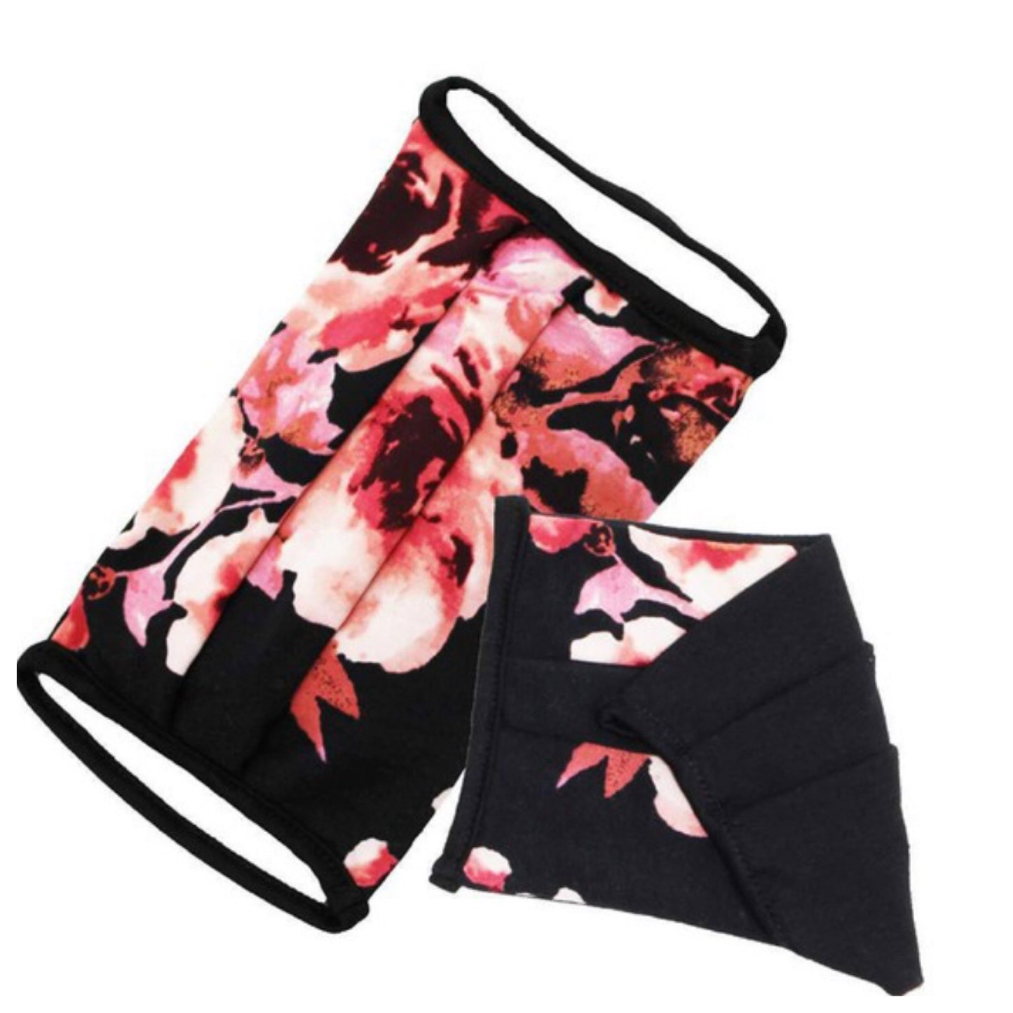 Fashion Face Wear-Black Floral Face Mask