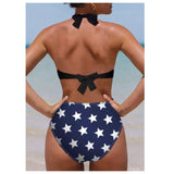 Sexy Me! Red White and Blue Stars and Stripes Bikini Swimsuit-American Flag