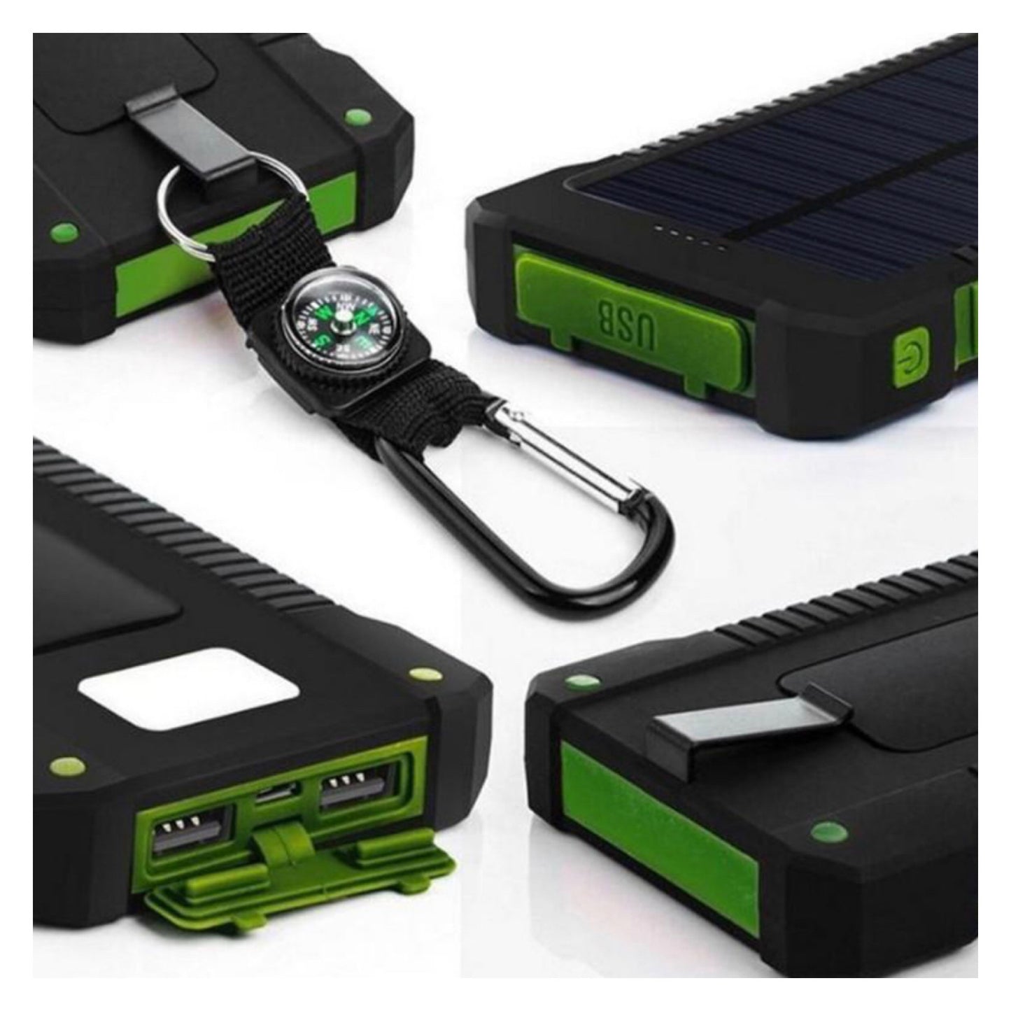 20000mah Solar Power Bank with LED Light