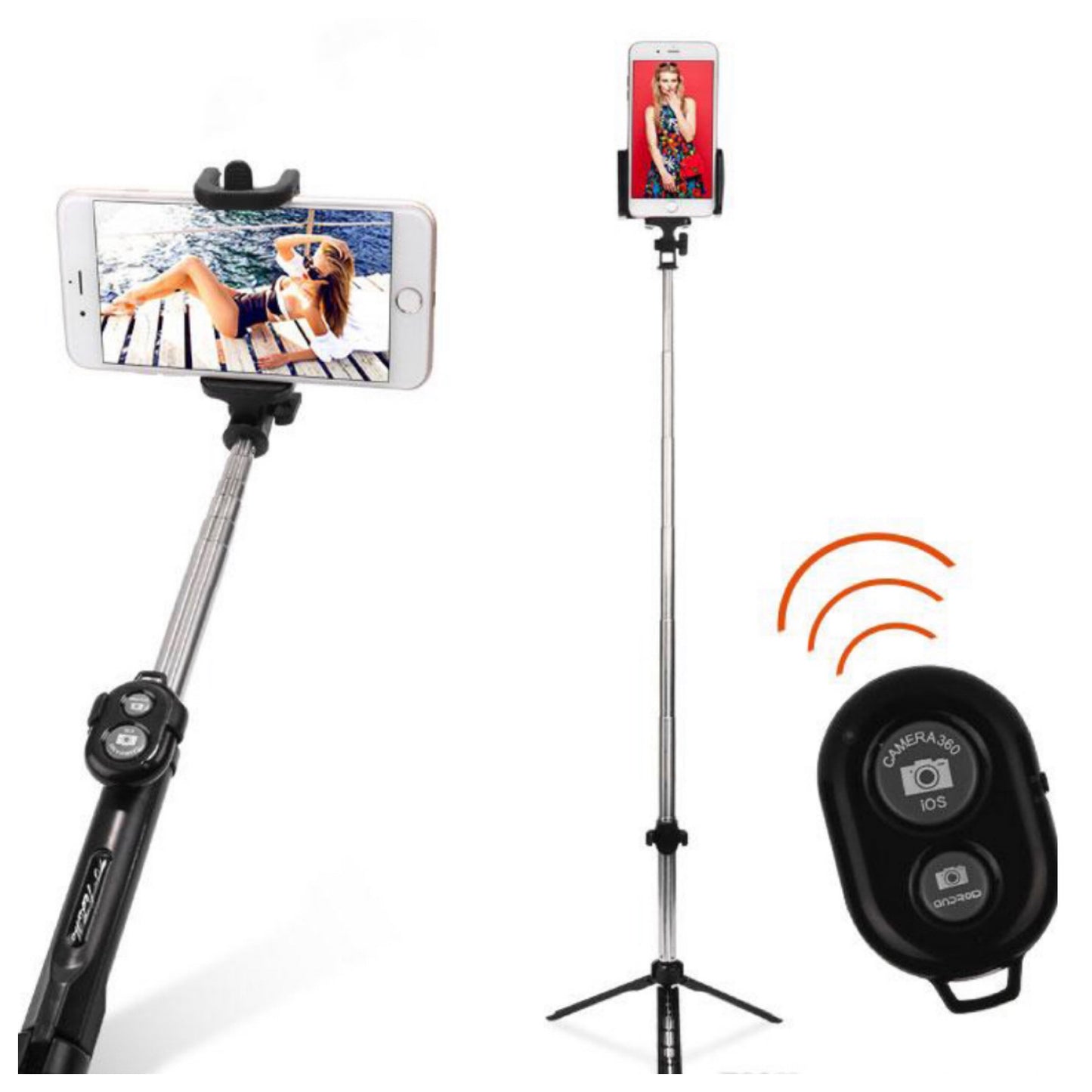 Bluetooth Selfie Stick with Tripod