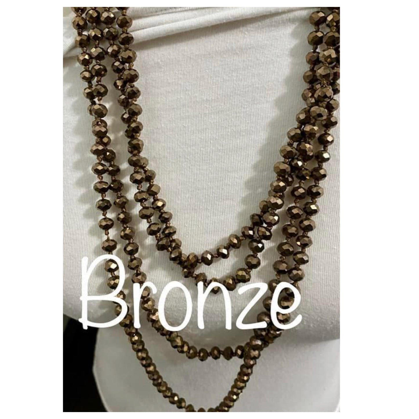 Sassy and Classy 60” Glass Bead Layering Necklaces