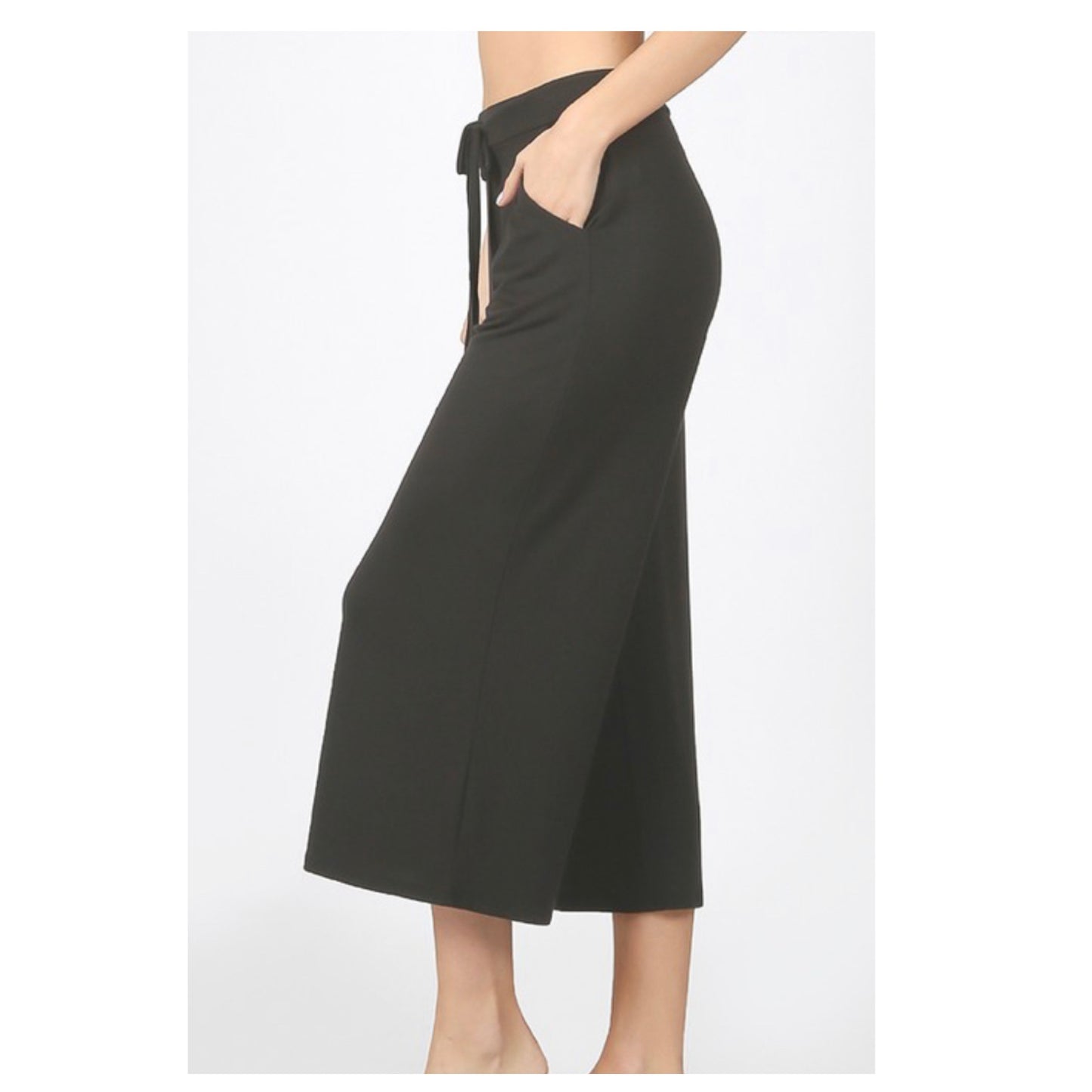 Cozy Capri Black Lounge Pants