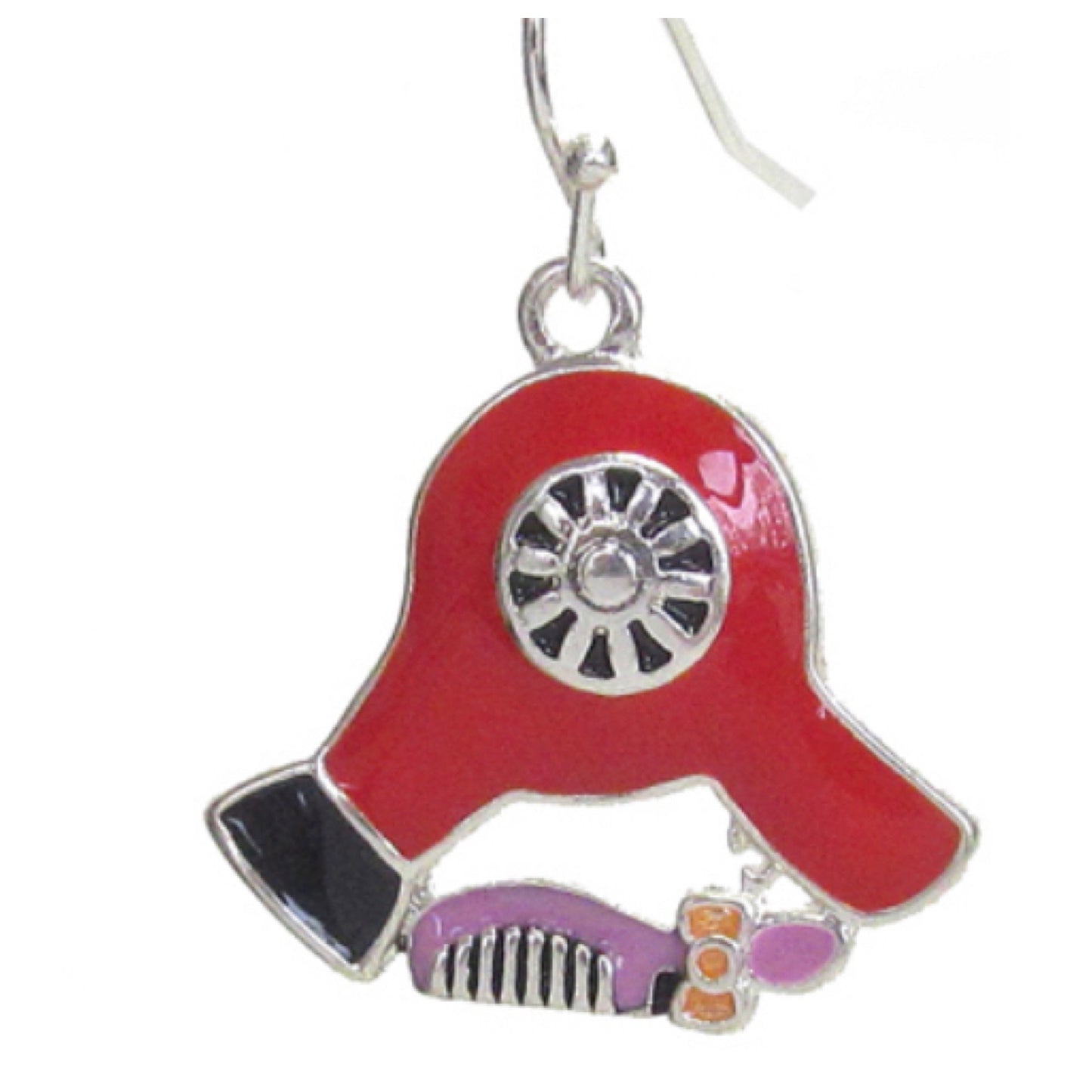 Beauty Theme Hair Dryer Earrings