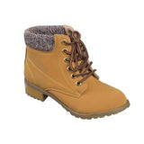 "Bucket List" Pepper Trim Tan Bootie Boots, Ankle Boots - Cheryl's Galore and More - 3