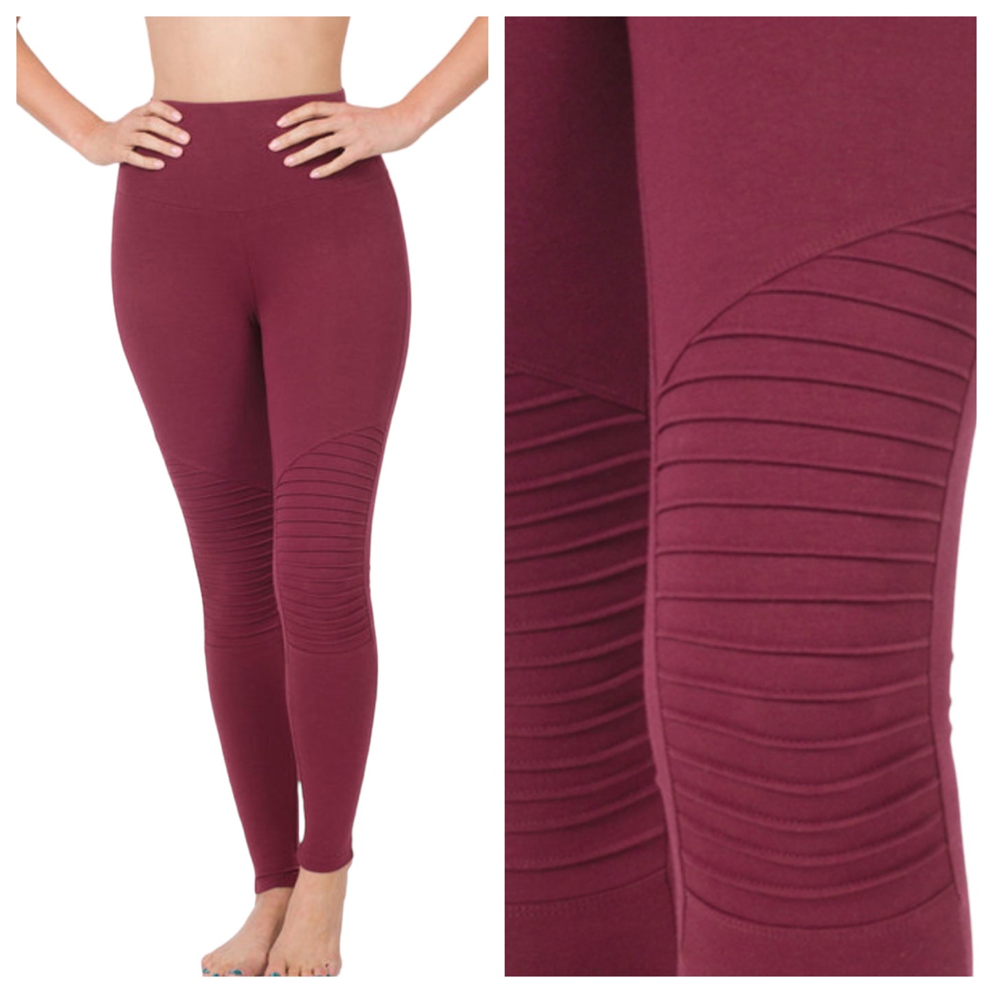 Zenana Cozy Soft Full Length Motto Leggings-5 Color Choices