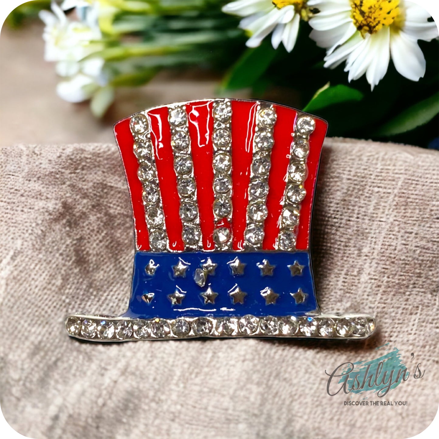 Ashlyn’s American Pride-American Flag Brooches-4 Choices