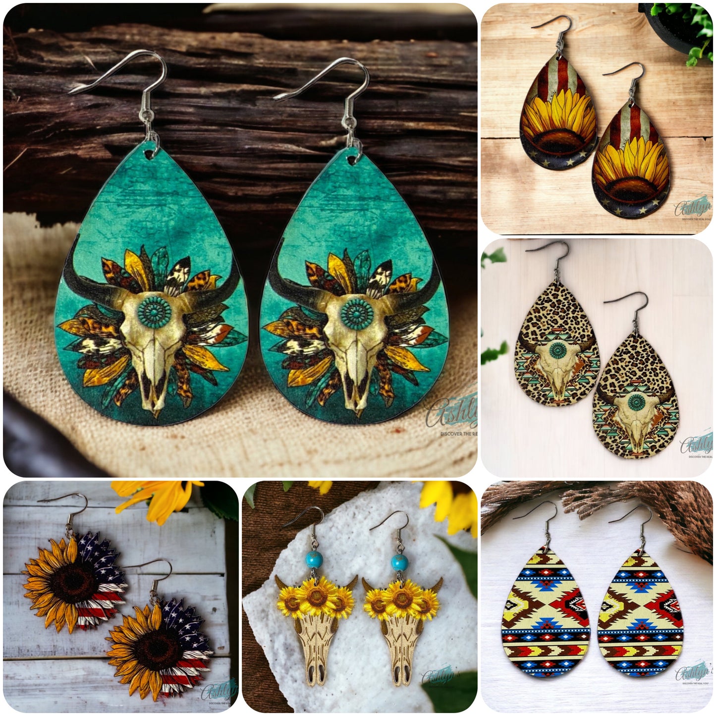 Ashlyn’s Classy and Sassy Wood Earrings Collection