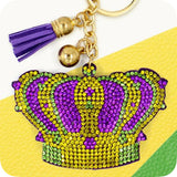 Adorable Puffy Rhinestone Keychain-Purse Charm-Backpack Charm