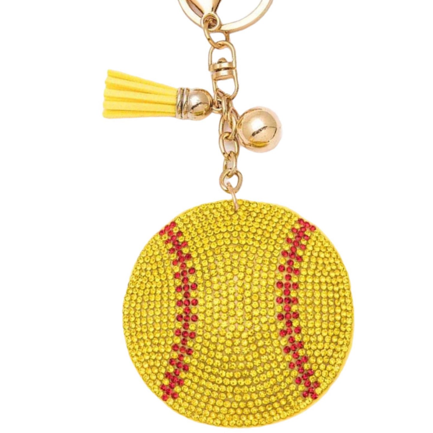 Adorable Puffy Rhinestone Keychain-Purse Charm-Backpack Charm