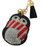 Adorable Puffy Rhinestone Keychain-Purse Charm-Backpack Charm