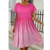 Closeout-Ashlyn’s Darling Charcoal or Pink Ombre’ Dress-Short Dress