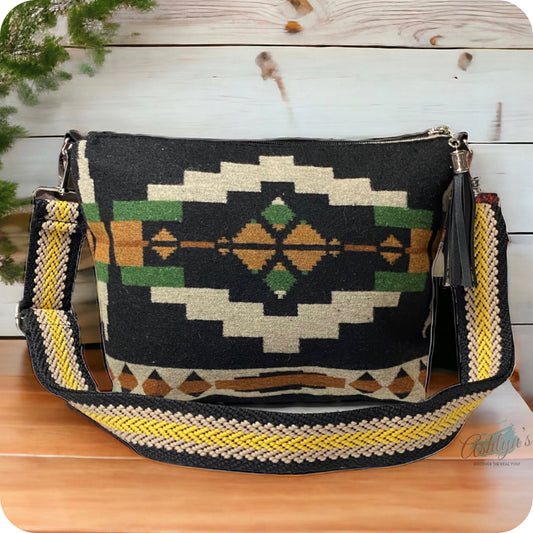 Definite Must-Brown Aztec Crossbody Bag-Tribal Purse-Satchel
