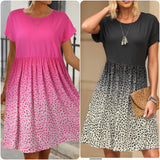 Ashlyn’s Darling Charcoal or Pink Ombre’ Dress-Short Dress