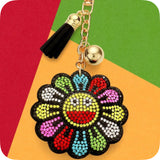 Adorable Puffy Rhinestone Keychain-Purse Charm-Backpack Charm