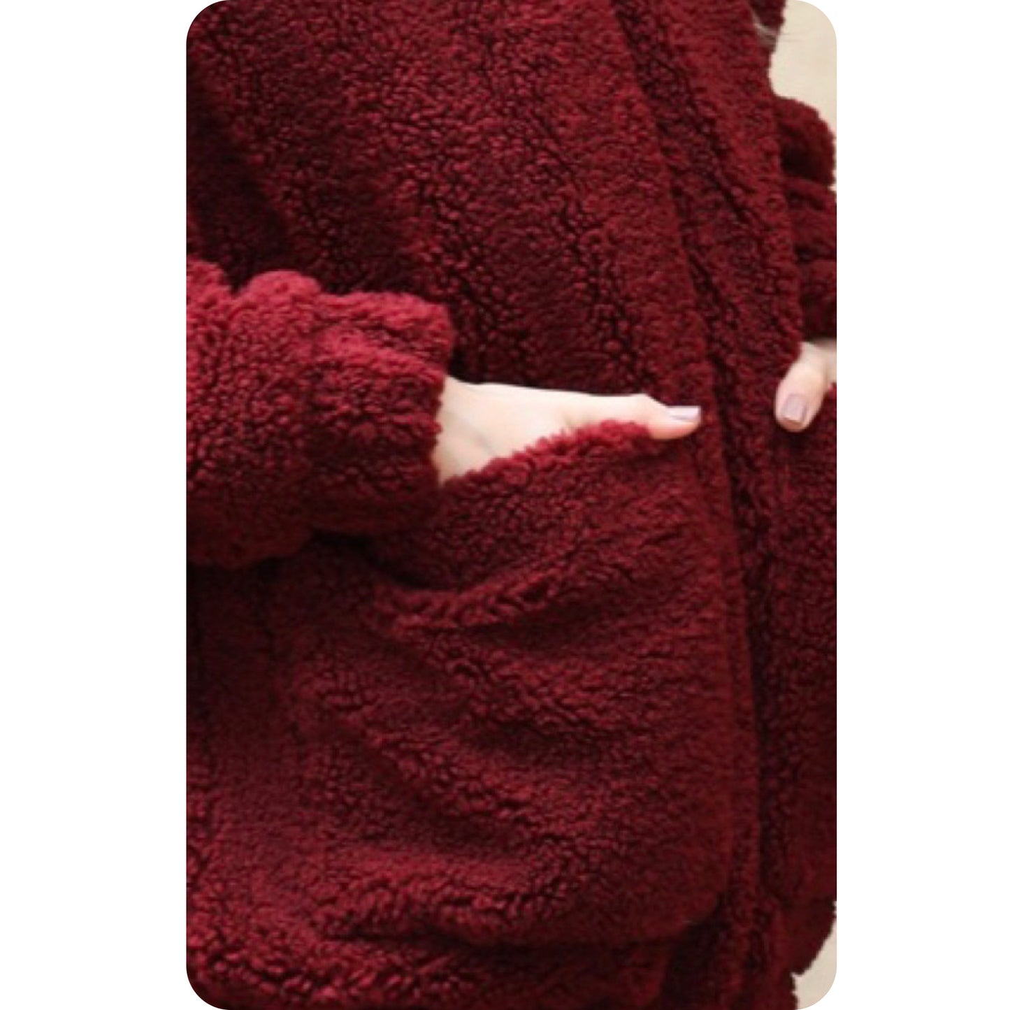 Ashlyns Cuddly Thick Cozy Olive or Burgundy Jacket-Winter Coat
