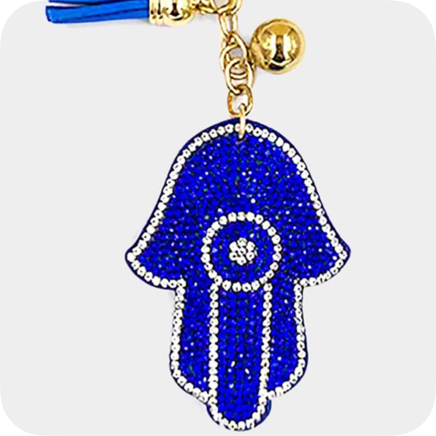 Adorable Puffy Rhinestone Keychain-Purse Charm-Backpack Charm