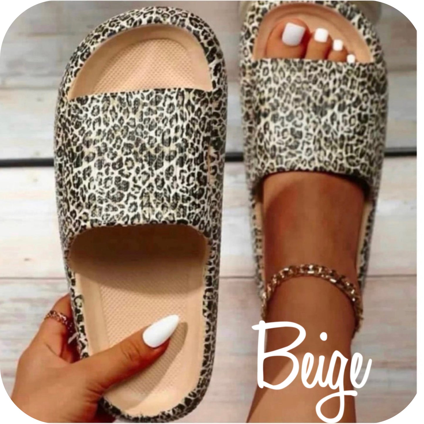 Hello Beautiful! Ashlyn’s Insanely Cozy Animal Print or Solid Color Slides-Sandals-Slip Ons