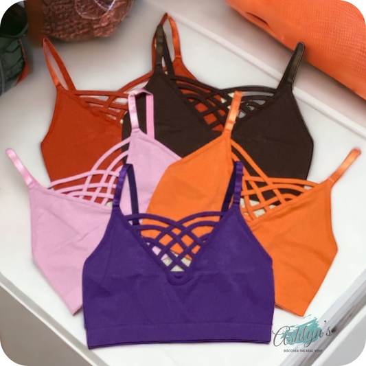 Sale! Every Girls Must-Zenana Lattice Adjustable Strap Bralettes