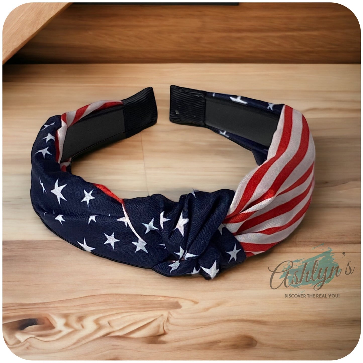 American Pride Turban Knot American Flag Headband