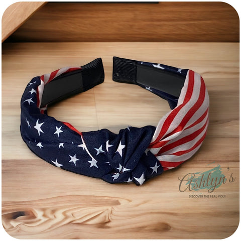 American Pride Turban Knot American Flag Headband