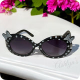 Crazy Adorable Polkadot Bow Kids Sunglasses