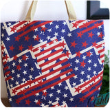 Ashlyn’s Beach Day to Any Day American Flag Tote Bag-Purse