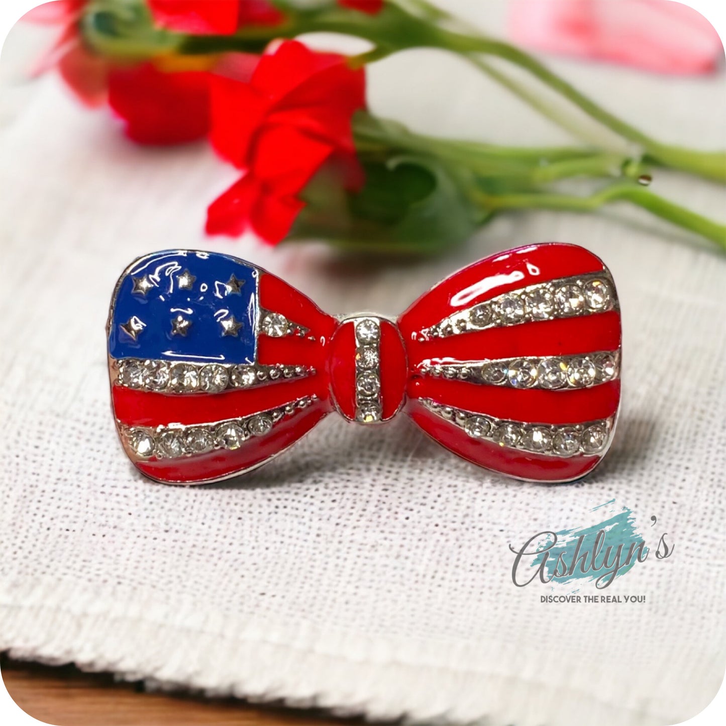 Ashlyn’s American Pride-American Flag Brooches-4 Choices