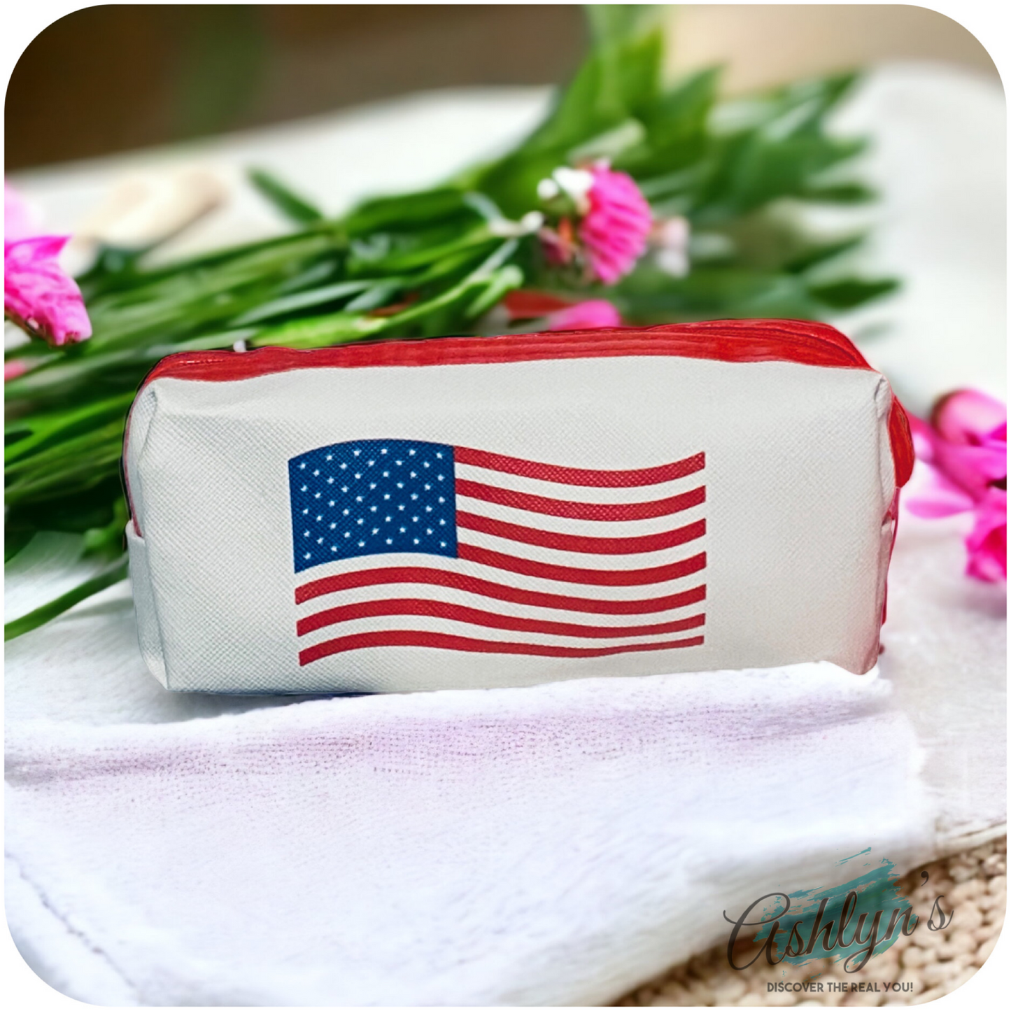 American Pride Crazy Cute Zipper Closure Pouch, Bag