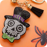 Adorable Puffy Rhinestone Keychain-Purse Charm-Backpack Charm