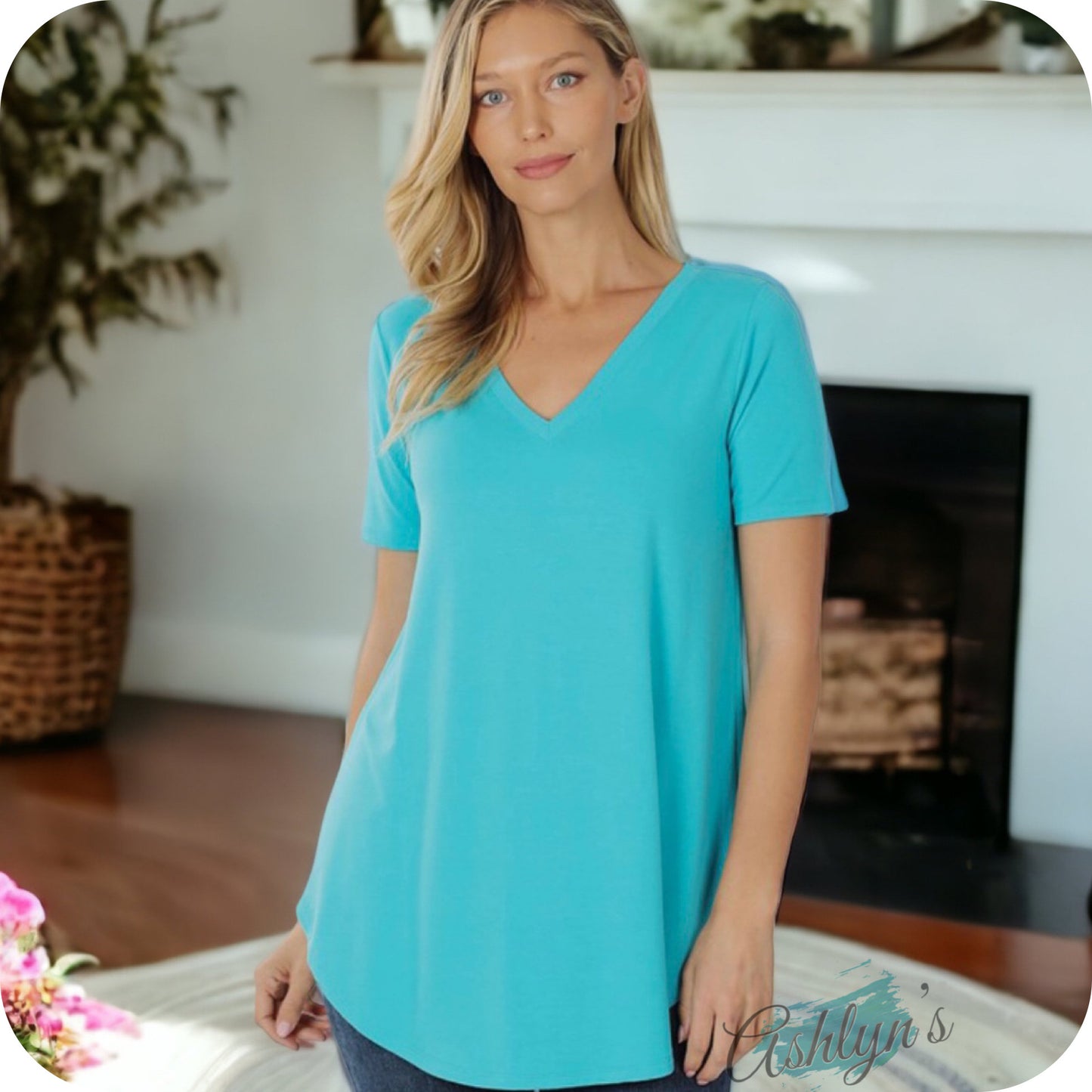Your New Favorite! Zenana Classic Basics V Neck Tops
