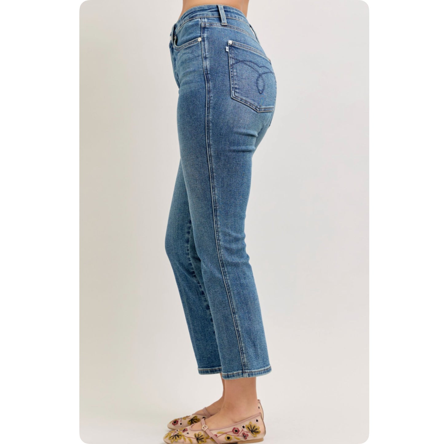JUDY BLUE Tummy Control Kick Flare Jeans