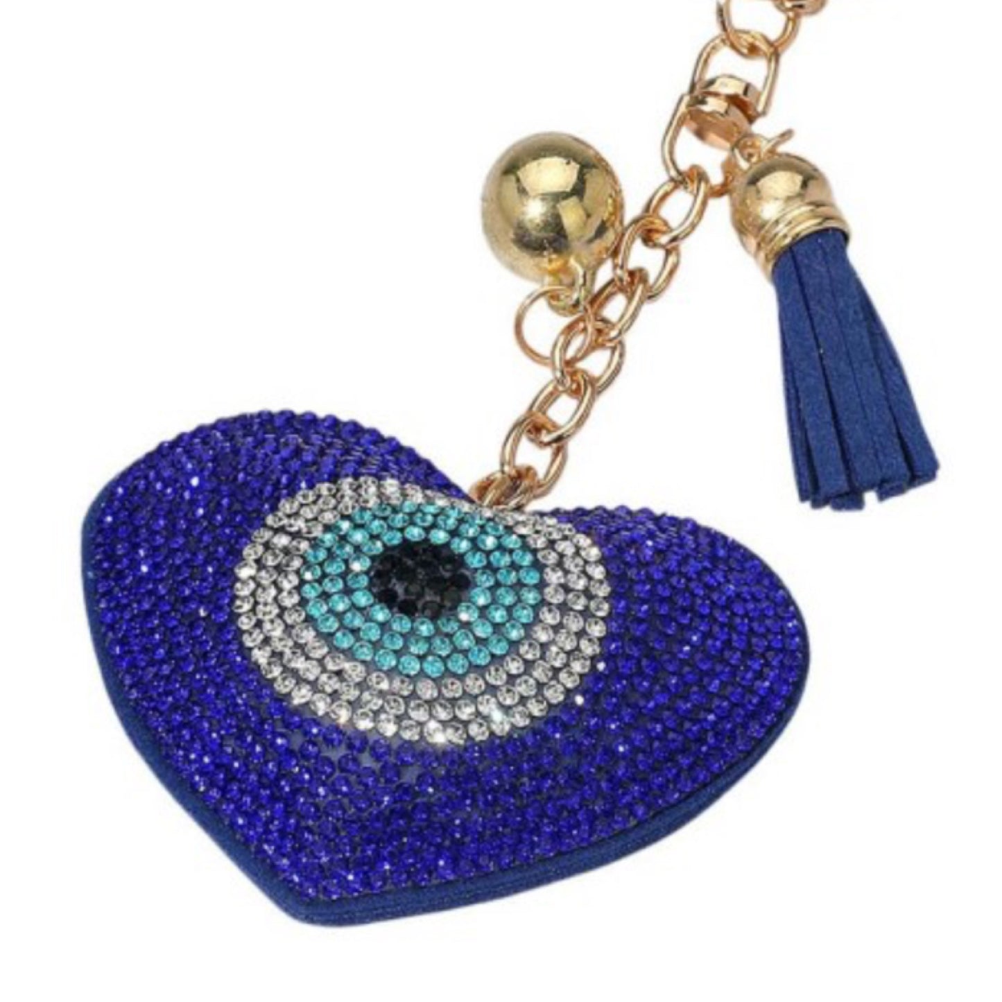 Adorable Puffy Rhinestone Keychain-Purse Charm-Backpack Charm