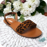 CRAZY CLOSEOUT! Adorable Ankle Strap Leopard Sandals