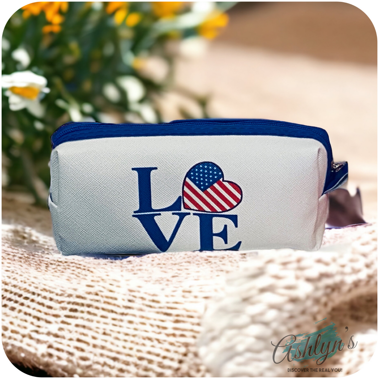 American Pride Crazy Cute Zipper Closure Pouch, Bag
