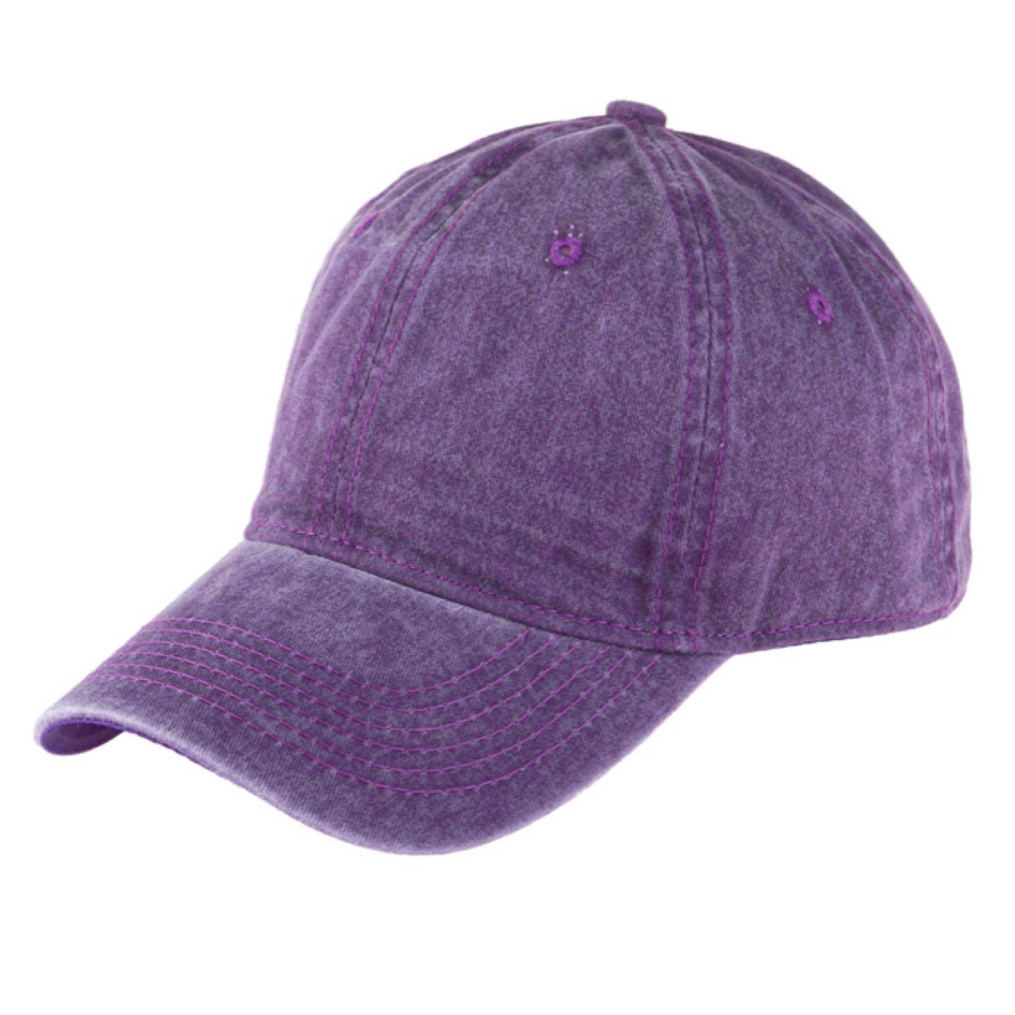 Ashlyn’s Get it Girl-Casually Classy Purple Acid Wash Ball Cap-Baseball Hat