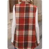 Stepping’ into Style Plaid Flannel Vests-Tops