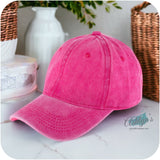 Ashlyn’s Get it Girl-Casually Classy Pink Acid Wash Ball Cap-Baseball Hat