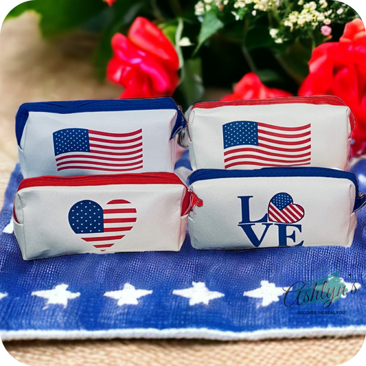 American Pride Crazy Cute Zipper Closure Pouch, Bag