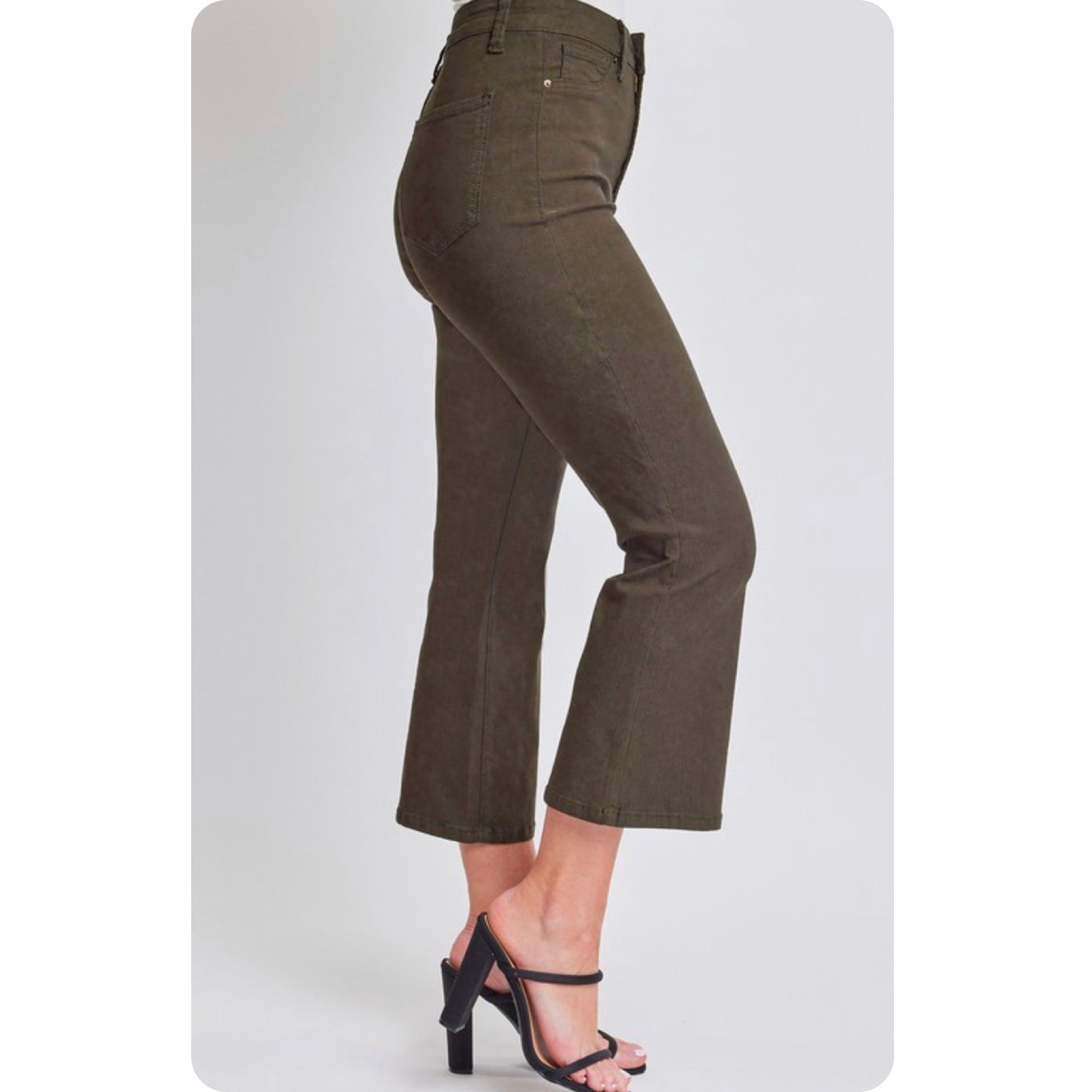 Hello Beautiful~Hyperstretch Flared Hem Capris