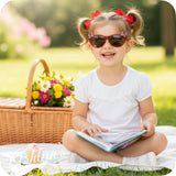 Adorable Polkadot Bow Kids Sunglasses